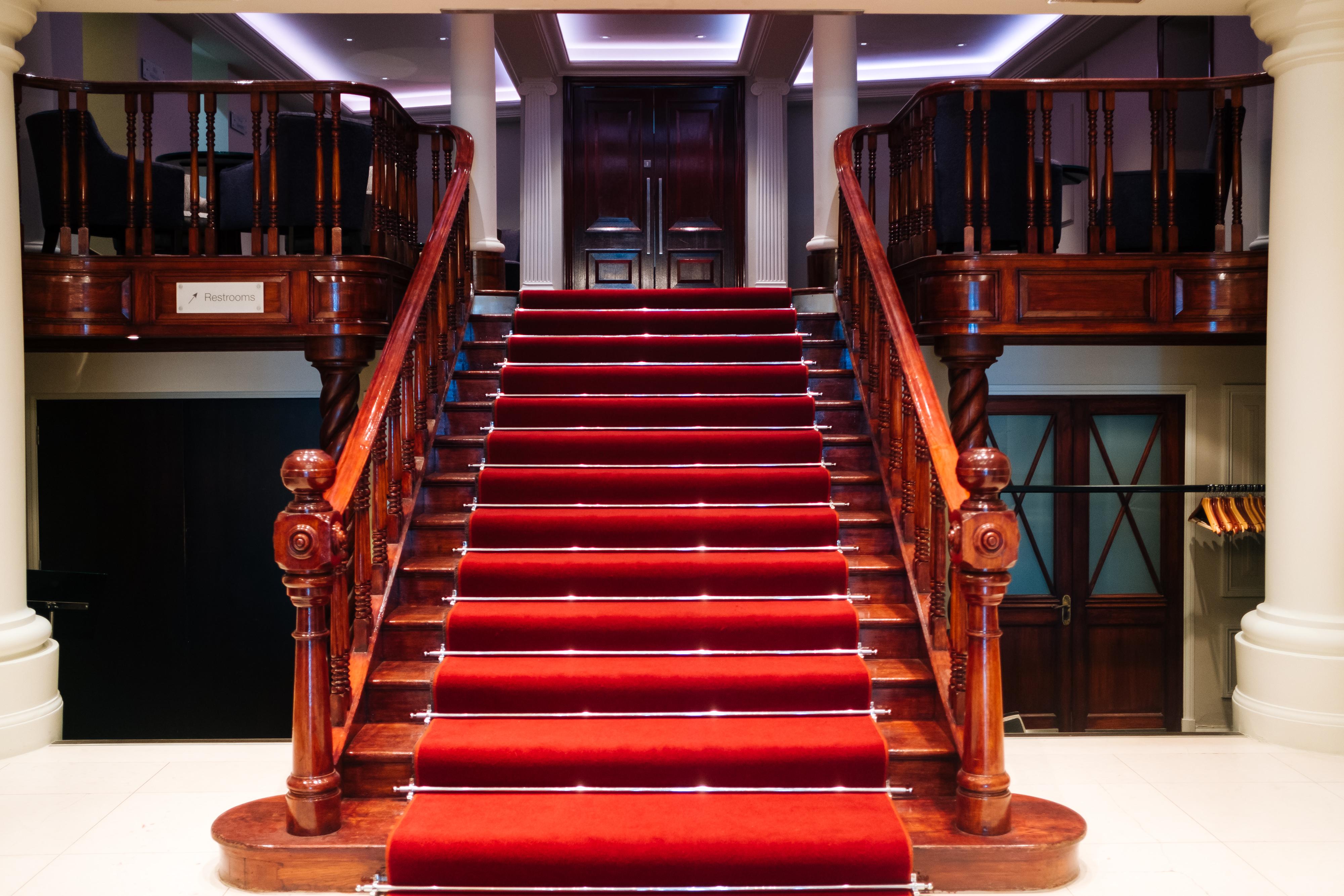 Grand Jersey Hotel And Spa Saint Helier Eksteriør billede The staircase at the entrance of the hotel